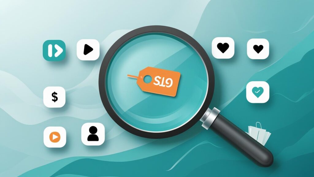 A graphic showing a magnifying glass revealing verified discount codes for various online subscription services.