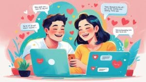 Couple connecting online – find your perfect match online on trusted dating platforms